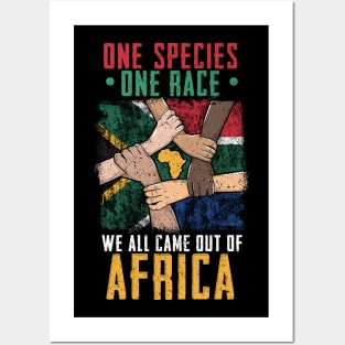 One Species One Race We All Came From Africa Posters and Art